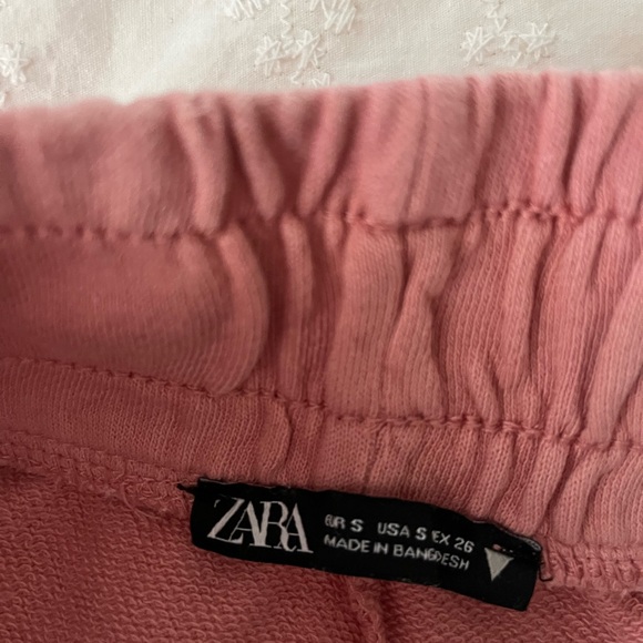 Zara Pink Sweat Shorts - Picture 5 of 5
